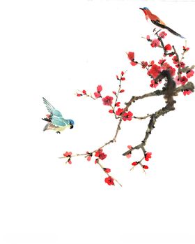 中国风水墨梅花