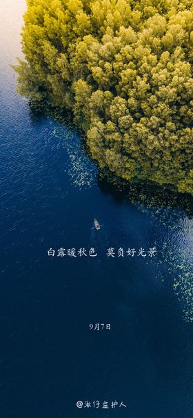 白露地产意境美图节气