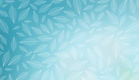 小清新蓝绿色叶子背景