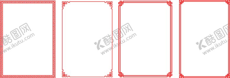 编号：36547809171047427190【酷图网】源文件下载-红色古典边框