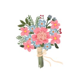手绘花束