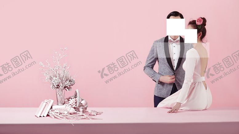 编号：61921109191243353144【酷图网】源文件下载-婚纱照桌面装饰