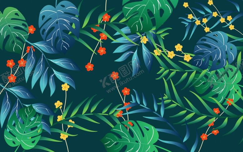 编号：46277110071022261926【酷图网】源文件下载-植物背景墙