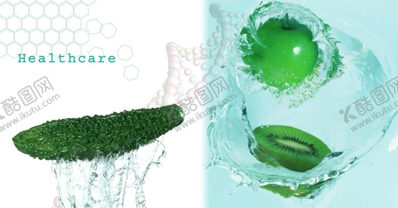 编号：65400409261617348624【酷图网】源文件下载-落水水果新鲜创意海报