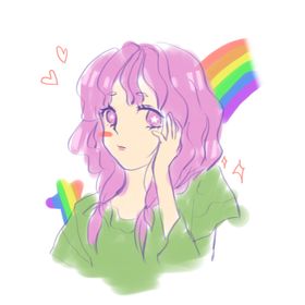 手绘头像美女