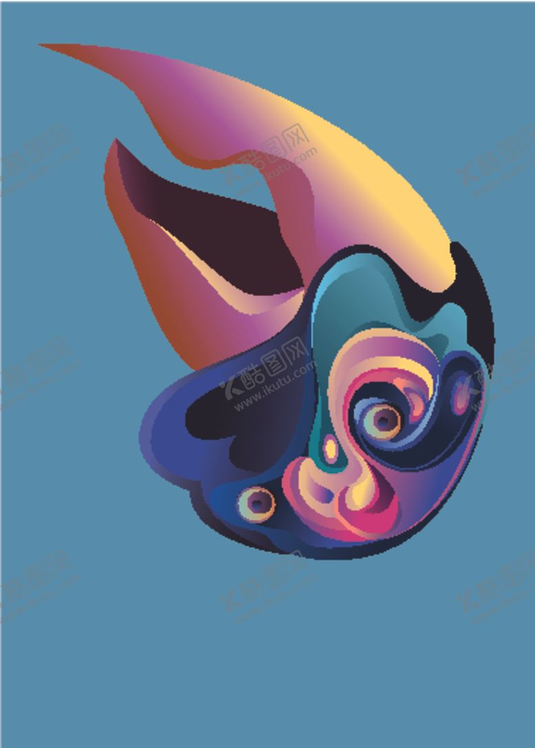 编号：60054109290605397175【酷图网】源文件下载-抽象炫彩液态图案