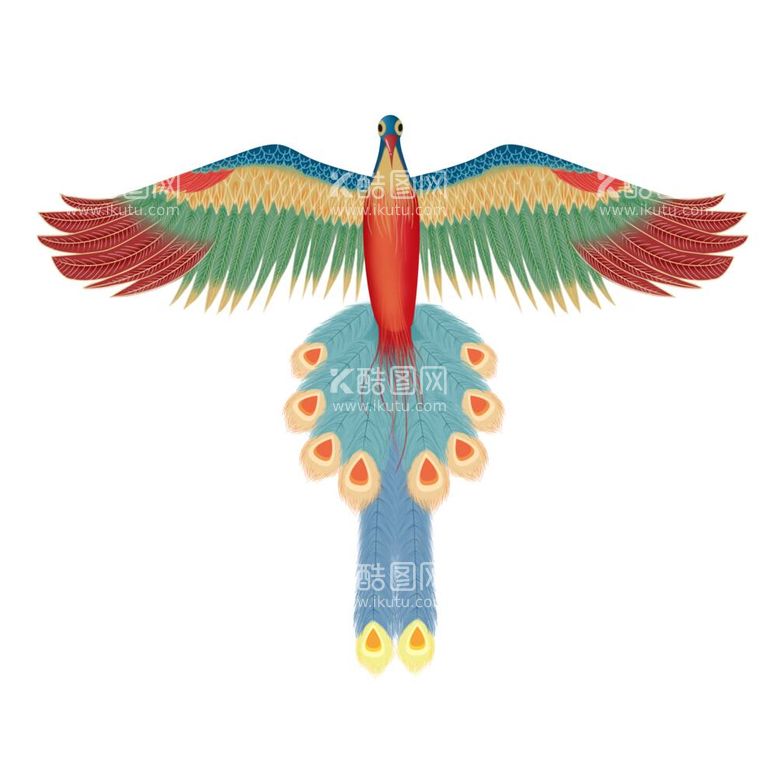 编号：62551912031135034182【酷图网】源文件下载-古风凤凰动物风筝春分