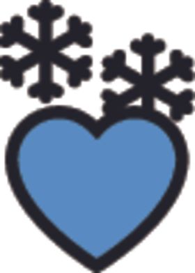 爱心雪花