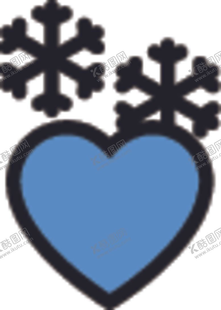 编号：22792205100314306292【酷图网】源文件下载-爱心雪花