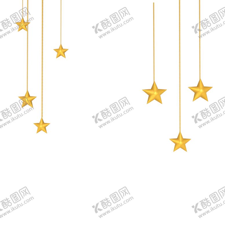 编号：78987010200403355812【酷图网】源文件下载-星星挂件