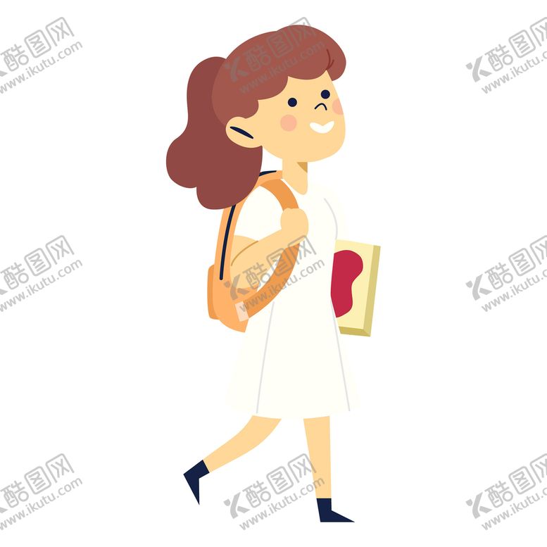 编号：01493810072136087285【酷图网】源文件下载-卡通学生形象