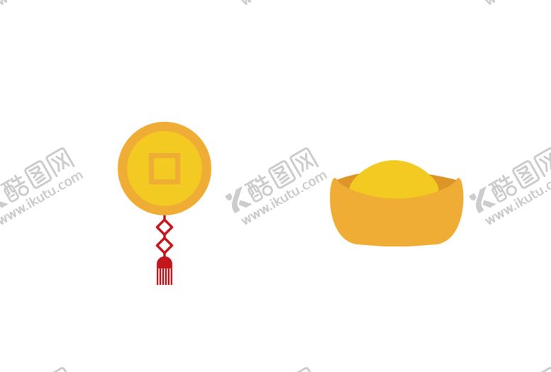 编号：85501002120017288205【酷图网】源文件下载-元宝 铜钱