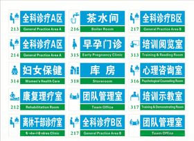 医院科室牌
