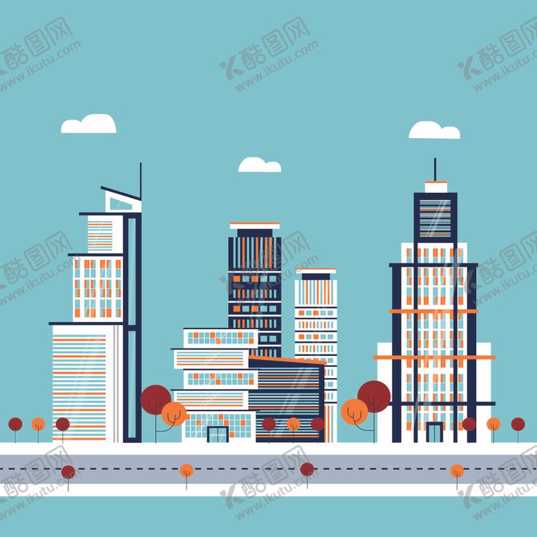 编号：75584809300637379314【酷图网】源文件下载-城市插画