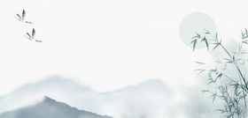 水墨山水间的诗意景致