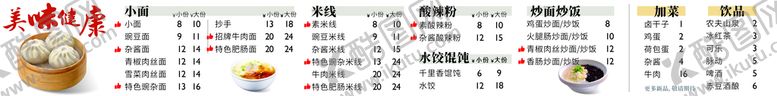 编号：93936010190330016260【酷图网】源文件下载-菜单灯箱