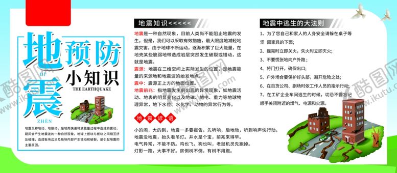 编号：19206205131604362192【酷图网】源文件下载-地震预防知识