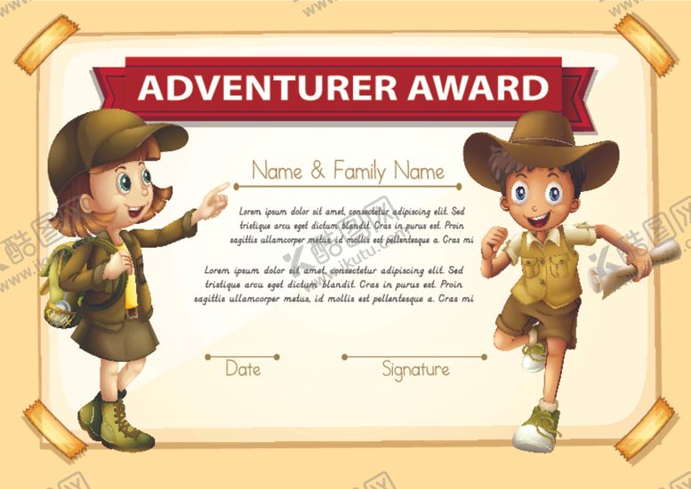 编号：73031409220700255147【酷图网】源文件下载-幼儿园奖状