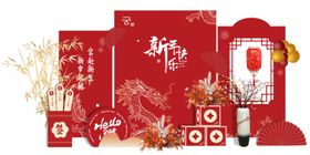 春节新年堆头美陈