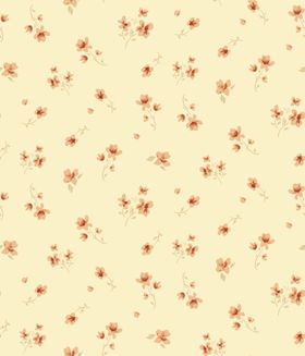 小碎花淡黄色花卉图案