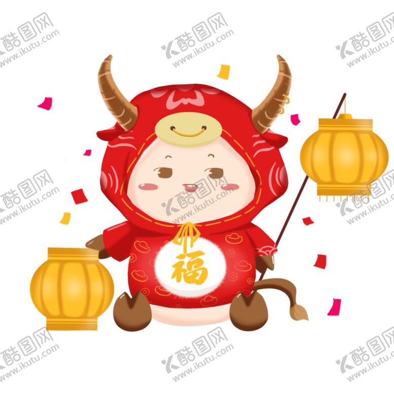 编号：23205709170723505149【酷图网】源文件下载-卡通牛形象