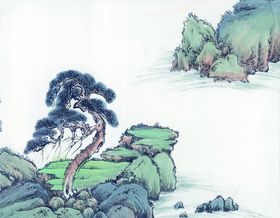 山水画  水墨画