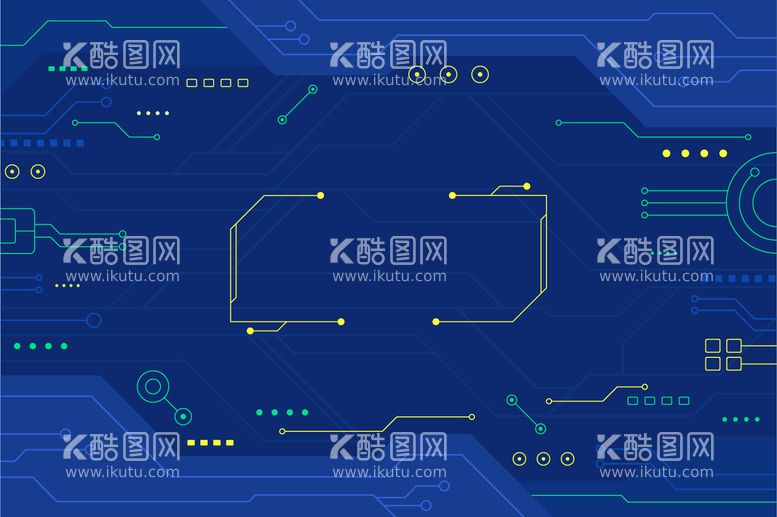 编号：85540210151905165613【酷图网】源文件下载-蓝色电子科技背景