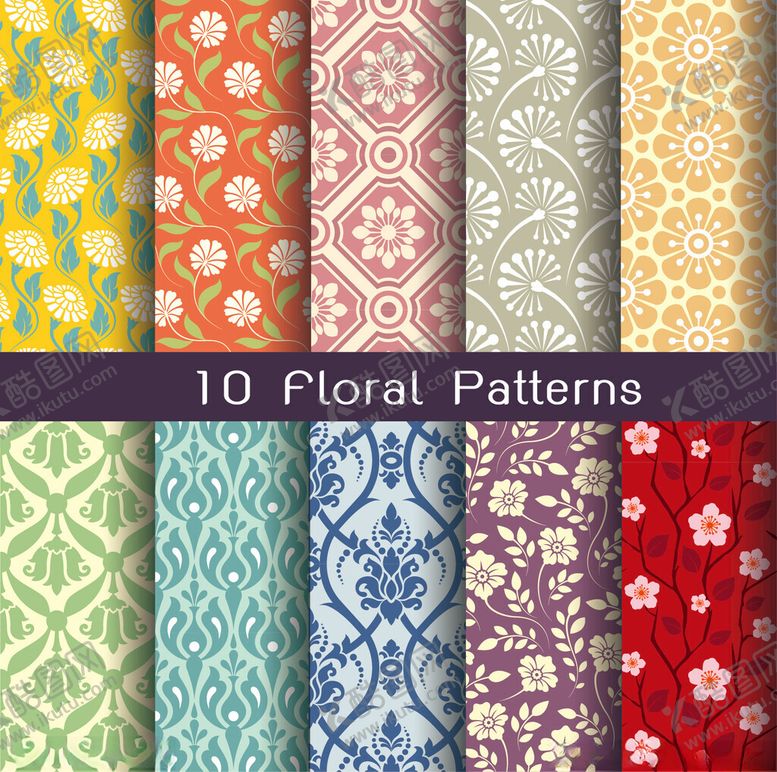 编号：94176811181103437055【酷图网】源文件下载-10种像素图案集合