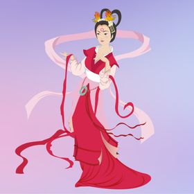 情人节手绘美女活动