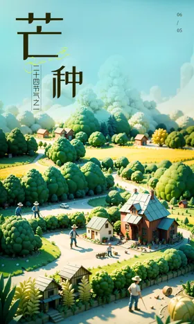 芒种节气海报