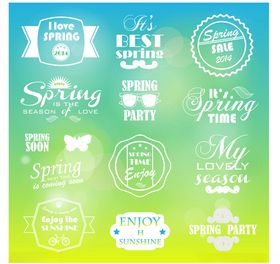 手绘派对装饰元素集合