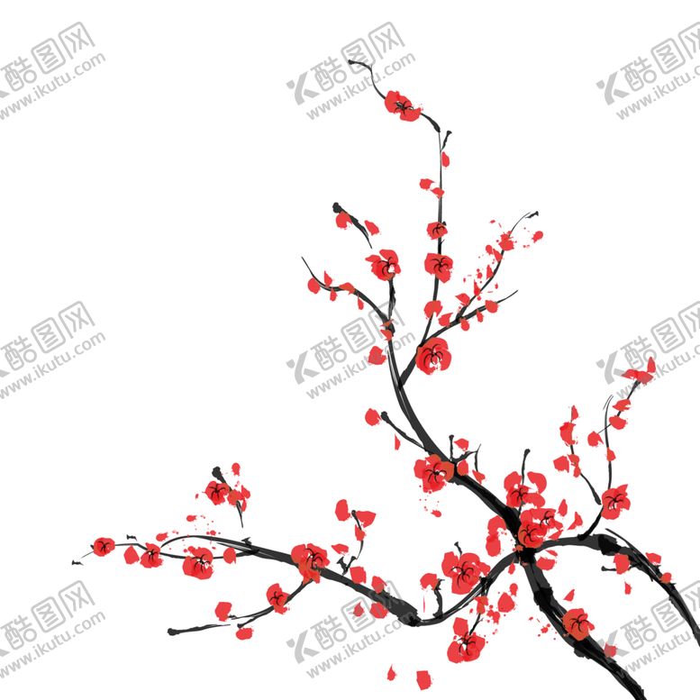 编号：28845705060135205961【酷图网】源文件下载-中国风水墨梅