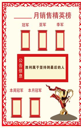 月度销售榜