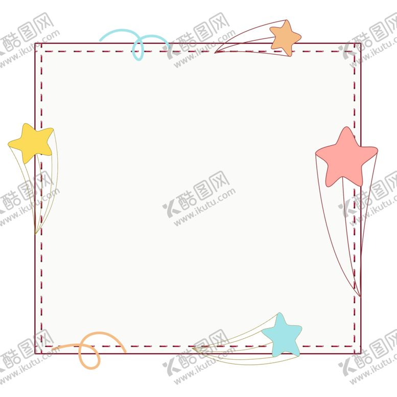 编号：30623005111404085550【酷图网】源文件下载-卡通边框简洁边框