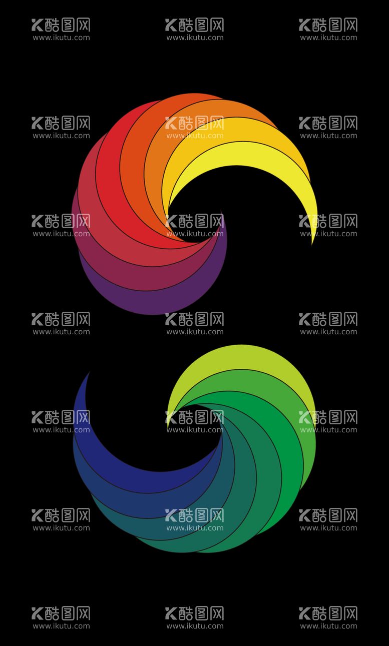 编号：69353512212209548370【酷图网】源文件下载-彩色矢量抽象图形