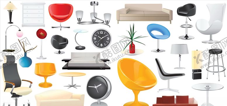 编号：20427510130211029039【酷图网】源文件下载-矢量家具