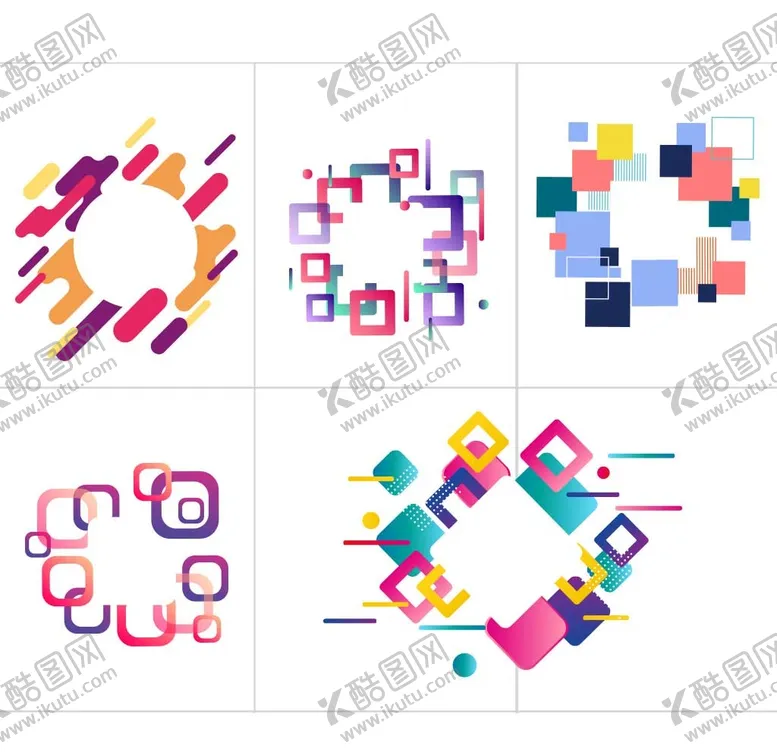 编号：93884401191815574815【酷图网】源文件下载-几何彩色边框