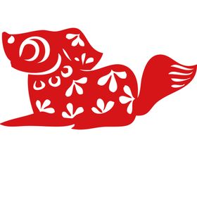 狗年剪纸装饰