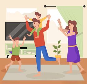 矢量卡通休闲人物