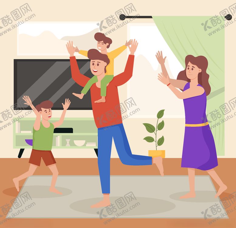 编号：68711610212147542867【酷图网】源文件下载-矢量卡通休闲人物