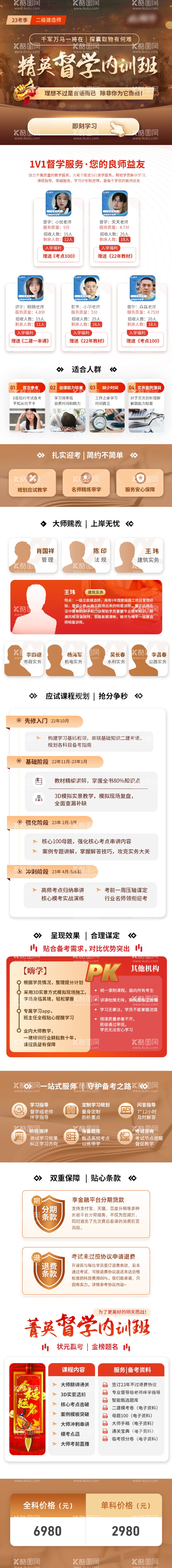 编号：32122312042059157984【酷图网】源文件下载-建造师教育培训考试宣传人物长图详情页