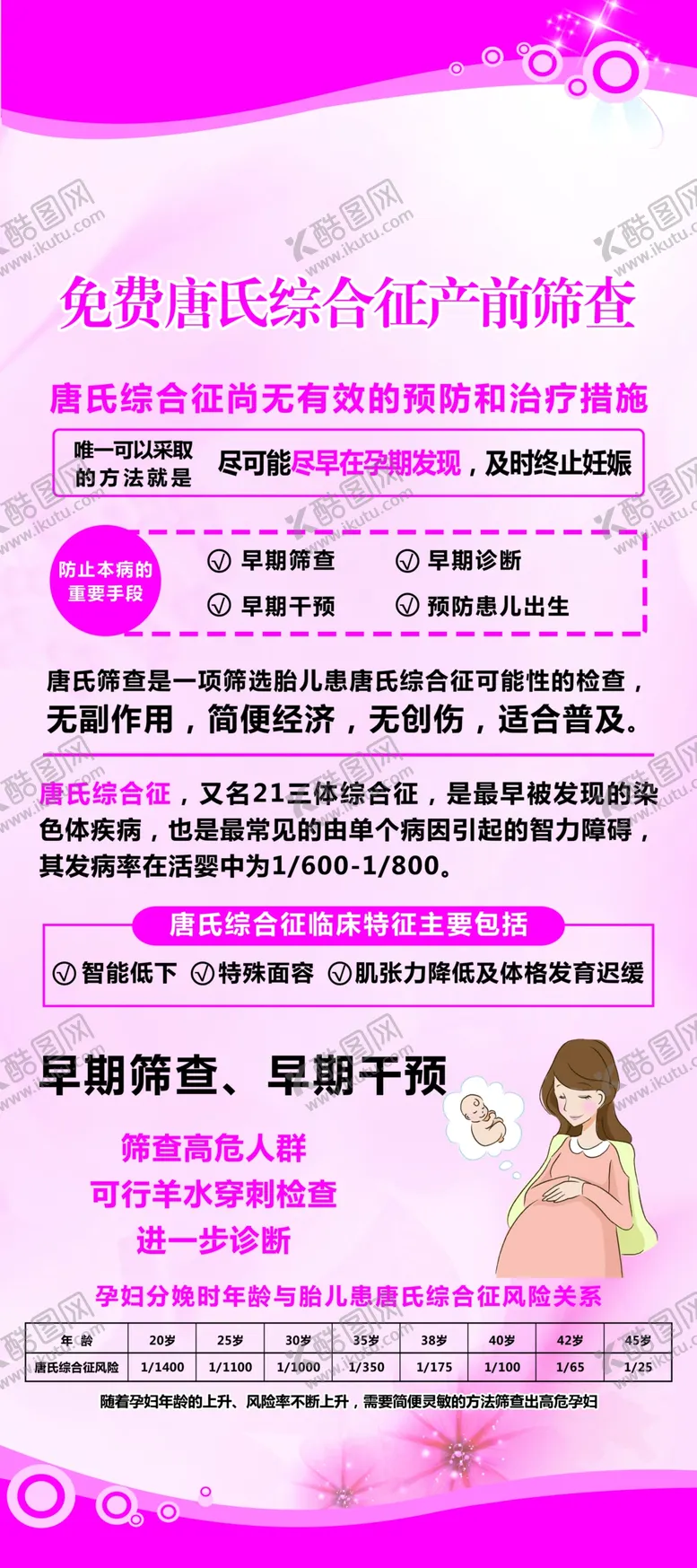 编号：94185710010908104163【酷图网】源文件下载-免费唐氏综合征产前筛查