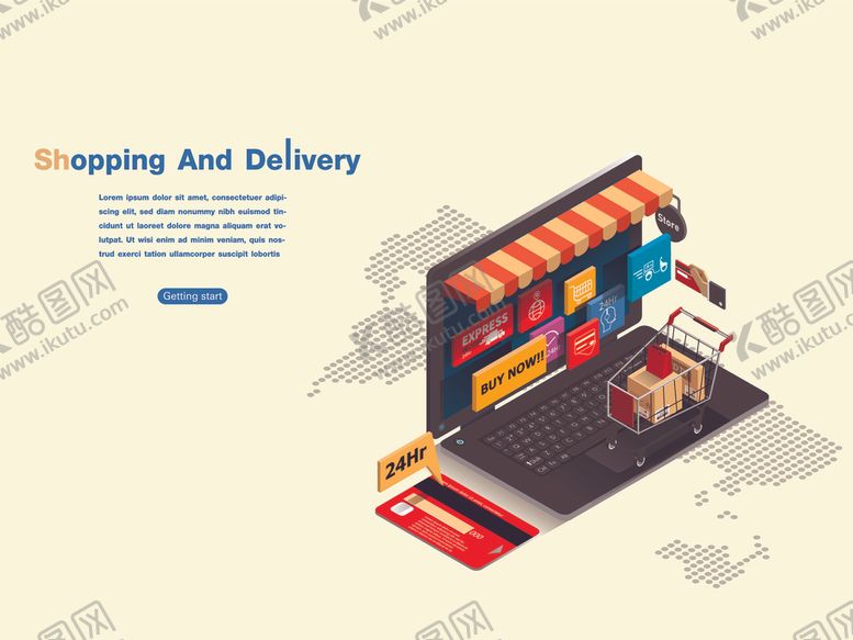 编号：73594409241303507770【酷图网】源文件下载-电商物流配送