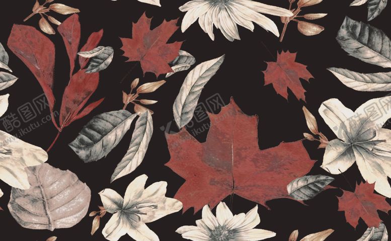 编号：70716104010423418933【酷图网】源文件下载-复古花卉图案织物纹理