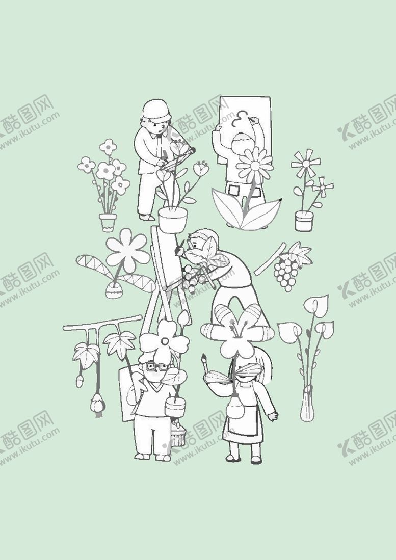 编号：48576001122232352634【酷图网】源文件下载-简笔画