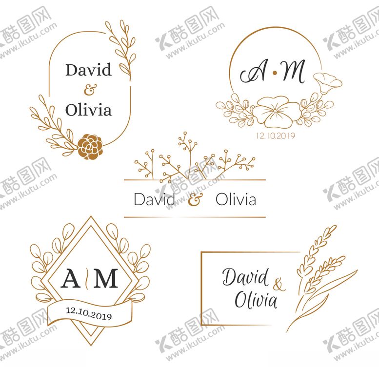 编号：37415709240613286751【酷图网】源文件下载-婚礼LOGO