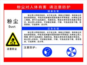 粉尘职业危害告知牌