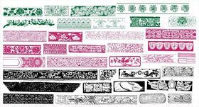 花纹花边传统图案装饰雕花