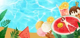 夏日泳池派对欢乐瞬间