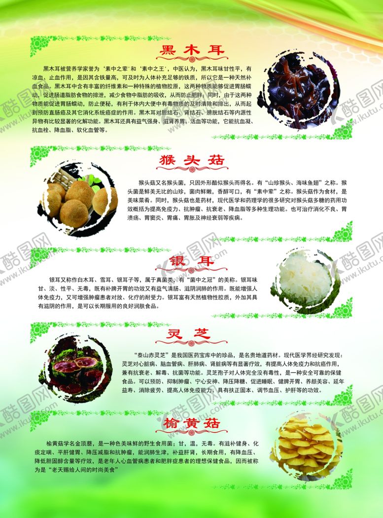 编号：59948404281527016267【酷图网】源文件下载-木耳猴头菇银耳灵芝